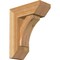 Ekena Millwork Thorton Slat Rough Sawn Bracket w/ Offset Brace, Western Red Cedar, 6"W x 14"D x 18"H BKT0604X14X18THR06RWR - alternate 1